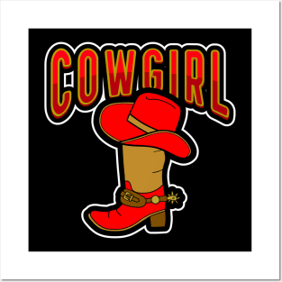 COWGIRL Western Vibes Posters and Art